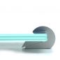 Preview: Tuerschild Vitrum C von Logistic Sign System Glasschild für Büro aus Glas DIN A5