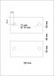 Preview: LEER INLET für Türschild V.019 120/60 mm - 2 Bohrungen