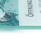 Preview: Türschild VITRUM K , Glasschild, Büroschild, Doppelglasschild