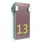 Preview: Tuerschild Vitrum C von Logistic Sign System Glasschild für Büro Beschilderung 200 100 mm