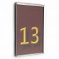 Preview: Tuerschild Vitrum G aus Glas und Edelstahl 150 105 mm