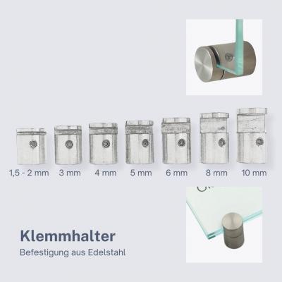 Klemmhalter Edelstahl Befestigung