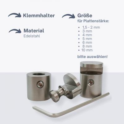 Klemmhalter Edelstahl Befestigung