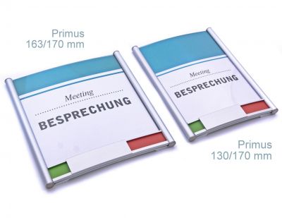 Türschild PRIMUS Rot Grün Anzeige Besprechung Beratung