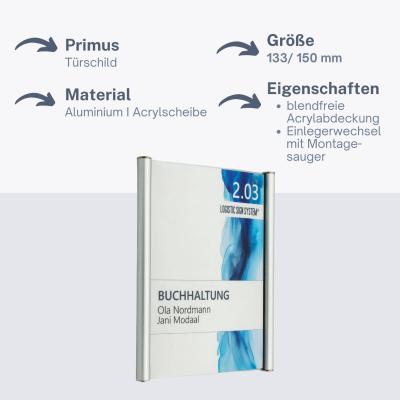 Türschild PRIMUS 133/150 mm