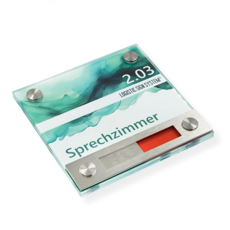 4er-Set Schiebetürschild „Frei/Besetzt“ – Rot/grün, Selbstklebend, Acryl – Für Büro, Konferenzräume, Badezimmer – Sichtschutzanzeige