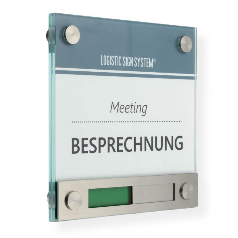 Türschild Vitrum B 150/150 mm mit Rot/ Gruen Anzeige - Türschilder ...
